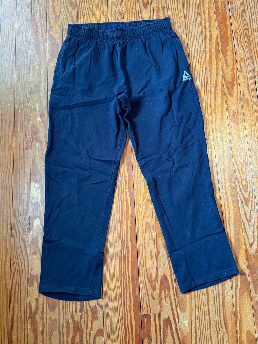 Reebok Black Track Joggers with Small Logo